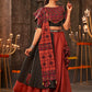 Maroon Cotton Embroidered Semi Stitched Lehenga Choli