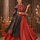 Maroon Cotton Embroidered Semi Stitched Lehenga Choli