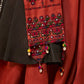 Maroon Cotton Embroidered Semi Stitched Lehenga Choli