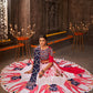 White And Pink Rayon Embroidered Semi Stitched Lehenga Choli