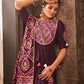 Purple Viscose Rayon Embroidered Semi Stitched Lehenga Choli