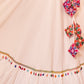 White Viscose Rayon Embroidered  Stitched Lehenga Choli