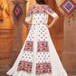 White Viscose Rayon Embroidered  Stitched Lehenga Choli