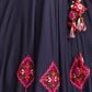 Blue Viscose Rayon Embroidered  Stitched Lehenga Choli