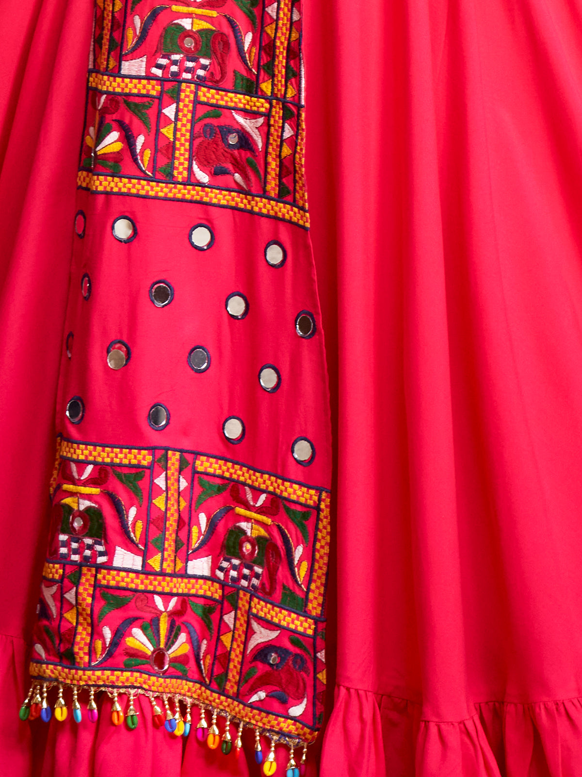 Pink Viscose Rayon Embroidered  Stitched Lehenga Choli
