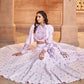 Lavender Cotton Woven  Stitched Lehenga Choli
