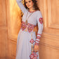 Lavender Viscose Rayon Embroidered  Stitched Lehenga Choli