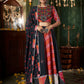 Rajwada Black Cotton Blend Printed Stitched Lehenga With Blouse For Women