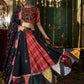 Rajwada Black Cotton Blend Printed Stitched Lehenga With Blouse For Women