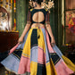 Rajwada Multicolor Cotton Blend Printed Stitched Lehenga With Blouse For Women