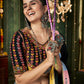 Rajwada Multicolor Cotton Blend Printed Stitched Lehenga With Blouse For Women