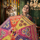Rajwada Multicolor Cotton Blend Printed Stitched Lehenga With Blouse For Women