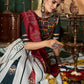 Rajwada Multicolor Cotton Blend Printed Stitched Lehenga With Blouse For Women