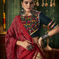 Rajwada Multicolor Cotton Blend Printed Stitched Lehenga With Blouse For Women
