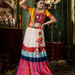 Rajwada Multicolor Cotton Blend Printed Stitched Lehenga With Blouse For Women