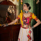 Rajwada Multicolor Cotton Blend Printed Stitched Lehenga With Blouse For Women