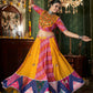 Rajwada Multicolor Cotton Blend Printed Stitched Lehenga With Blouse For Women