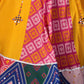 Rajwada Multicolor Cotton Blend Printed Stitched Lehenga With Blouse For Women
