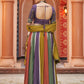 Rajwada Multicolor Rayon Solid Stitched Lehenga With Blouse For Women
