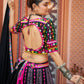 Rajwada Multicolor Rayon Embroidered Stitched Lehenga With Blouse For Women