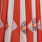 Rajwada Orange And White Rayon Embroidered Stitched Lehenga With Blouse For Women