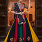 Rajwada Multicolor Rayon Embroidered Stitched Lehenga With Blouse For Women