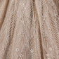 Rajwada Beige Net Embroidered Stitched Gown For Women