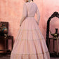 Rajwada Women Designer Pink Georgette Semi Stitched Gown