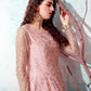 Rajwada Women Designer Pink Net Semi Stitched Gown