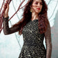 Rajwada Women Designer Black Net Semi Stitched Gown