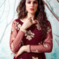 Rajwada Women Designer Maroon Net Semi Stitched Gown