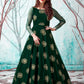 Rajwada Women Designer Green Net Semi Stitched Gown