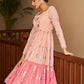 Rajwada Women Designer Multicolor Georgette Semi Stitched Gown