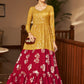 Rajwada Women Designer Multicolor Georgette Semi Stitched Gown