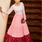 Rajwada Women Designer Multicolor Georgette Semi Stitched Gown