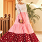 Rajwada Women Designer Multicolor Georgette Semi Stitched Gown