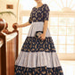 Rajwada Women Designer Multicolor Georgette Semi Stitched Gown