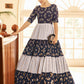 Rajwada Women Designer Multicolor Georgette Semi Stitched Gown