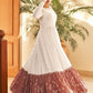 Rajwada Women Designer Multicolor Georgette Semi Stitched Gown