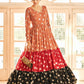 Rajwada Women Designer Multicolor Georgette Semi Stitched Gown