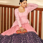 Rajwada Women Designer Multicolor Georgette Semi Stitched Gown