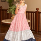 Rajwada Women Designer Multicolor Georgette Semi Stitched Gown