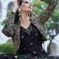 Rajwada Women Designer Black Cotton Semi Stitched Gown