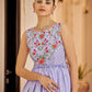 Rajwada Women Designer Purple Georgette Semi Stitched Gown