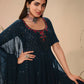 Rajwada Women Classy Teal Georgette Stitched Salwar Suit