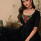 Rajwada Women Classy Black Georgette Stitched Salwar Suit