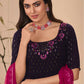 Rajwada Women Classy Violet Georgette Stitched Salwar Suit