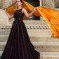 Rajwada Women Designer Violet Georgette Semi Stitched Gown