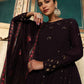 Rajwada Women Designer Violet Georgette Semi Stitched Gown
