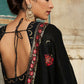 Rajwada Women Designer Black Georgette Semi Stitched Gown